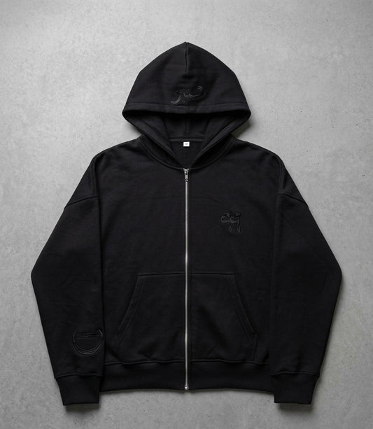 Sabr Flow ZIp Hoodie - Black